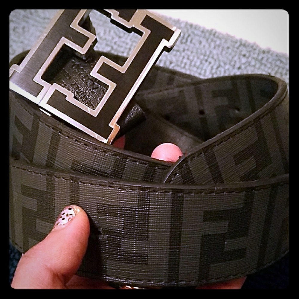 Fendi **MENS** zucca college belt